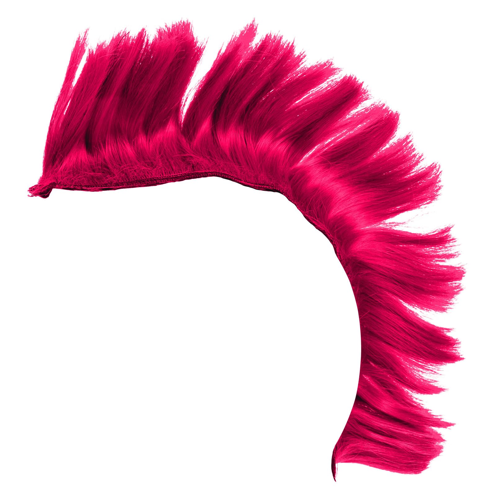 SosoportMohawk Wig Bike Motorcycle Motocross Off Road Bike Helmet Spike Extensions Hair Decorative Helmet Wig Pink, 31x9cm