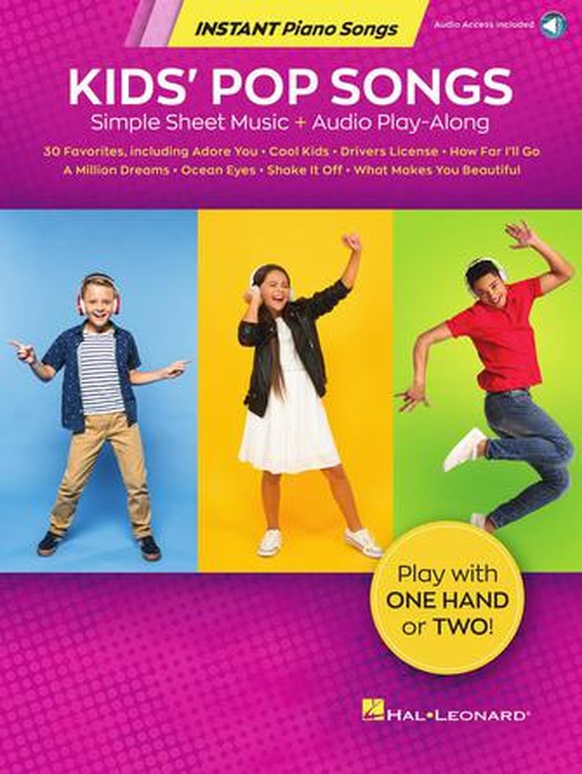 Kids' Pop Songs - Instant Piano Songs. Simple Sheet Music + Audio Play-Along