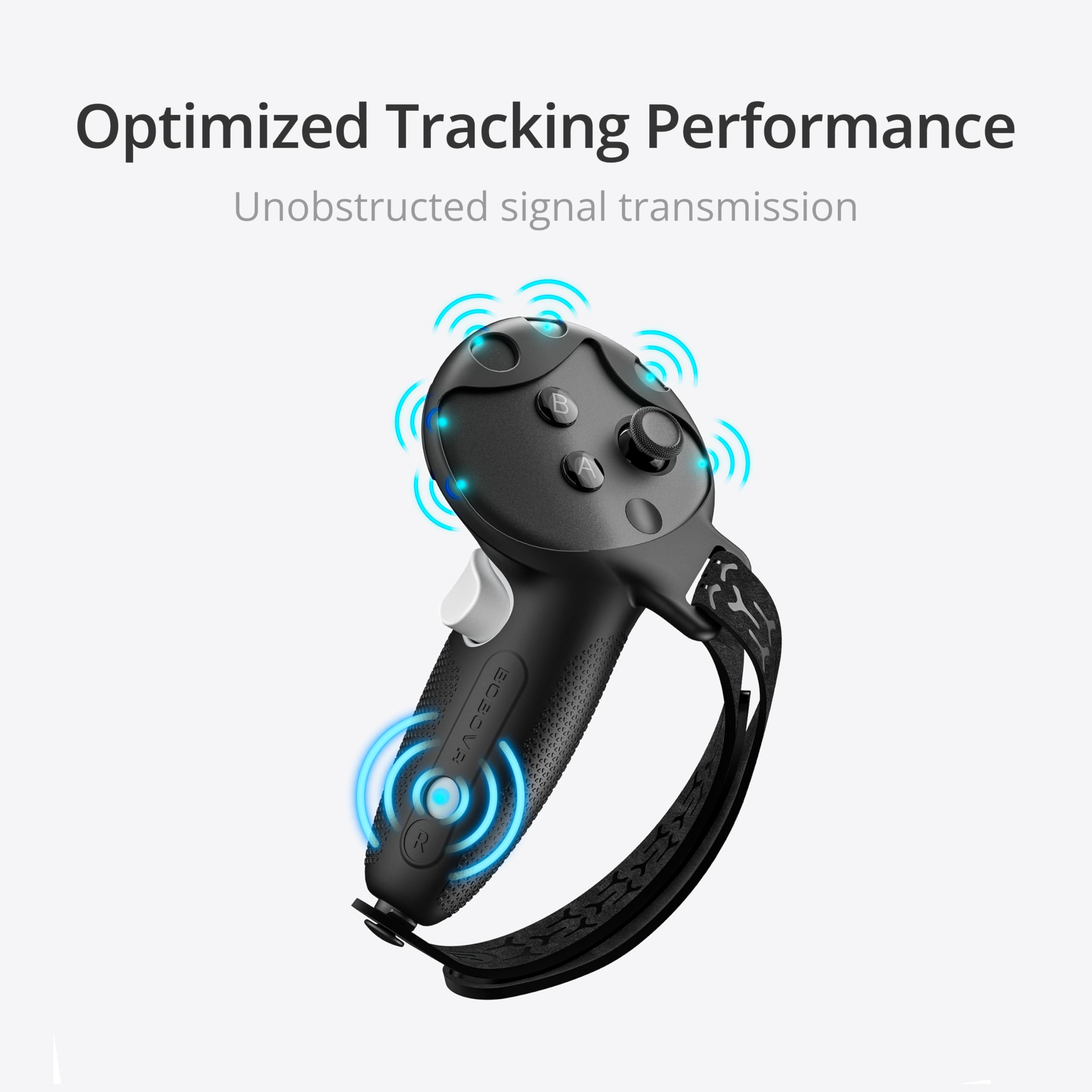 BOBOVR G3 Controller Grips Cover Compatibile con Quest 3/3S,Copertura Antiscivolo in Silicone, Cinturino da Polso Sportivo Regolabile Compatibile con la Ricarica Wireless CD3/D3 - 5