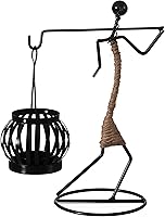 Vista 2 de Portavelas de alambre decorativo moderno lámpara de té lámpara de mesa centro de mesa soporte de vela, transporte trasero