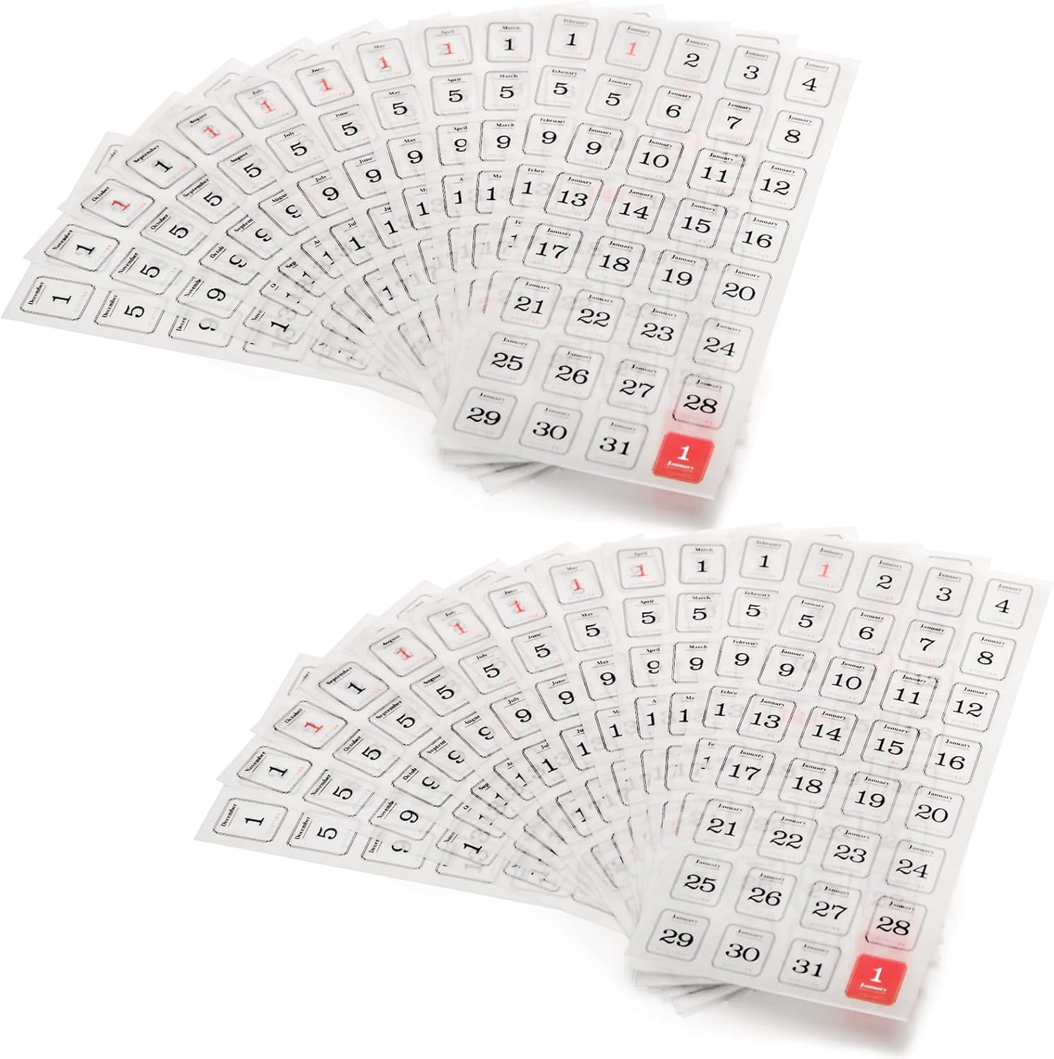 320 Planer Aufkleber Set - Selbstklebend Für Kalender & Scrapbook