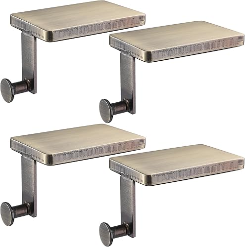 Miniatura 20 de Landhoow Soporte para Calcetines de Navidad Colgador de Calcetines de Navidad para Repisa, Gancho XXL de Navidad Resistente con Almohadilla Negro