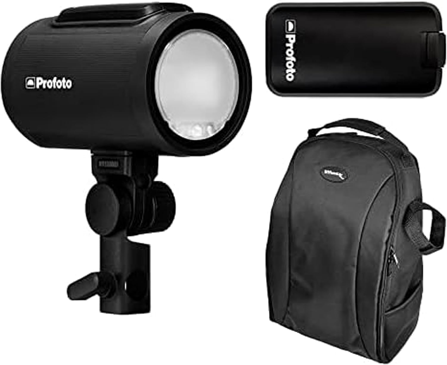 Profoto A2 Monolight Camera Flash Head with Profoto LI-ION Battery (MKII) & Camera Backpack (3 Items)