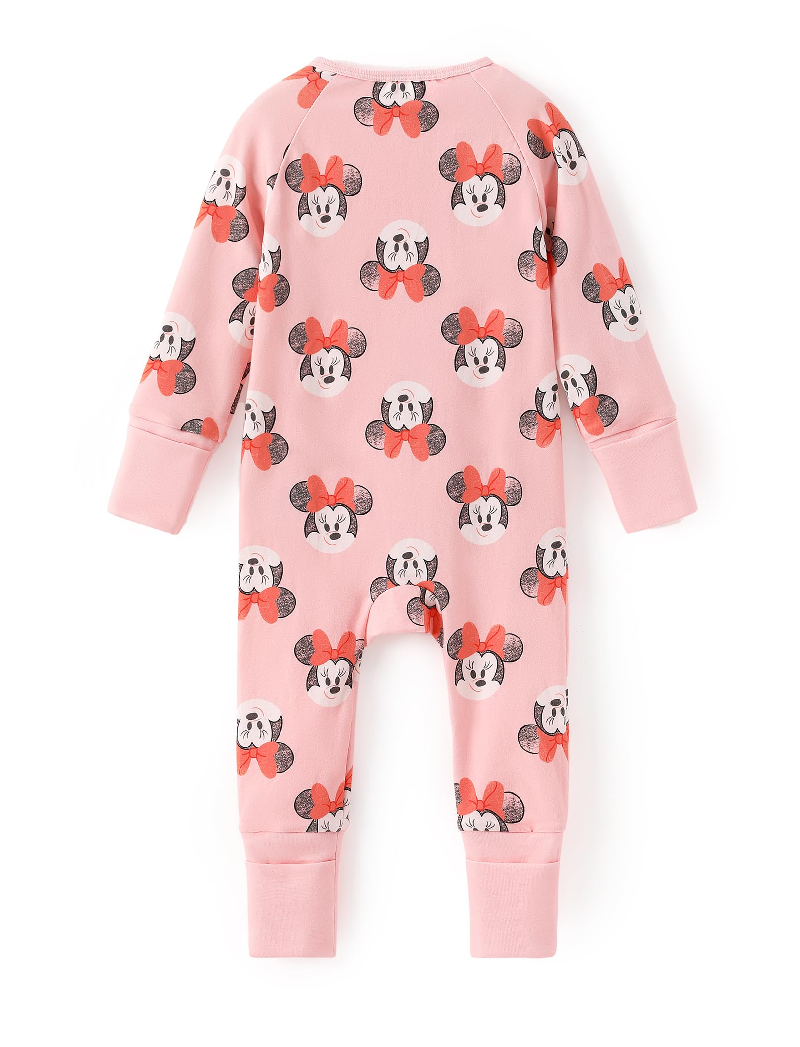 Disney Principessa Ariel Belle Moana Mickey Minnie Baby Cotone Biologico Footie Cerniera Pigiama Neonato Neonato Neonato Pagliaccetto