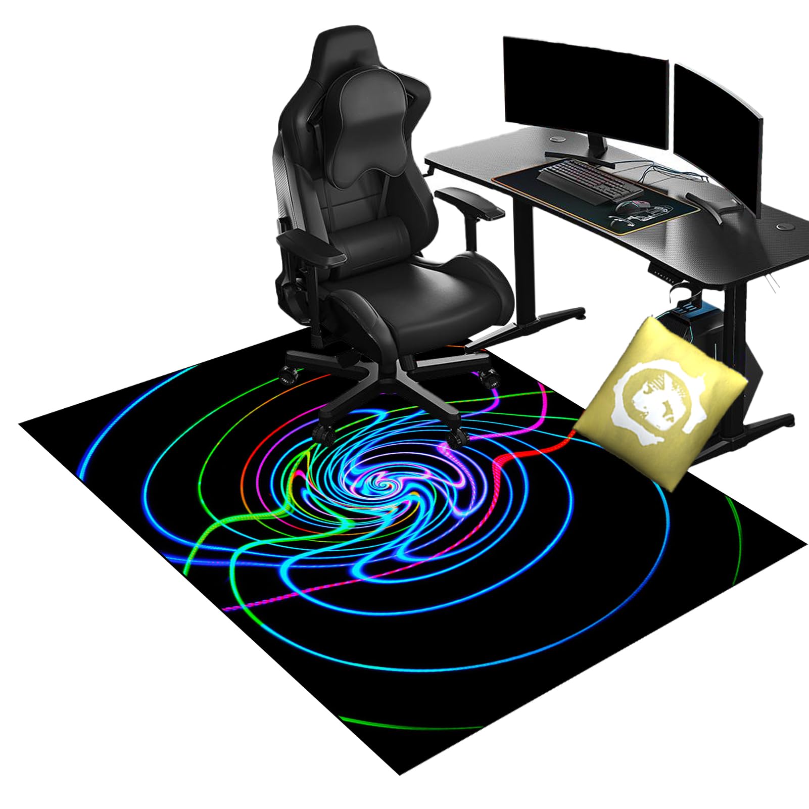 80 x 120 cm Alfombra Silla Gaming Protector Suelo Silla Ruedas Alfombra Silla Escritorio Antideslizante Alfombra Oficina para Silla con Ruedas Alfombra Protectora Suelo Silla Gaming para Suelo Duro