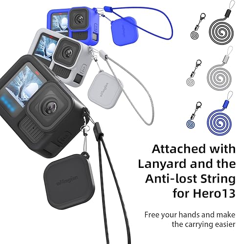 Miniatura 2 de Funda protectora de silicona, protector de pantalla y lente para GoPro Hero 13 (negro)