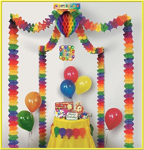 Beistle Kit de decoración de toldo para fiesta de cumpleaños