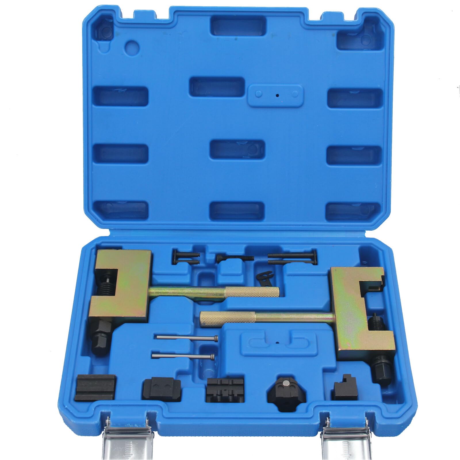 Kit de rivetage et dérivetage de chaînes GEPCO Profi compatible avec Mercedes-Benz M271 M272 M273 M642 M651 CDI - Ensemble d'outils de séparation et de montage - avec boîte de rangement robuste