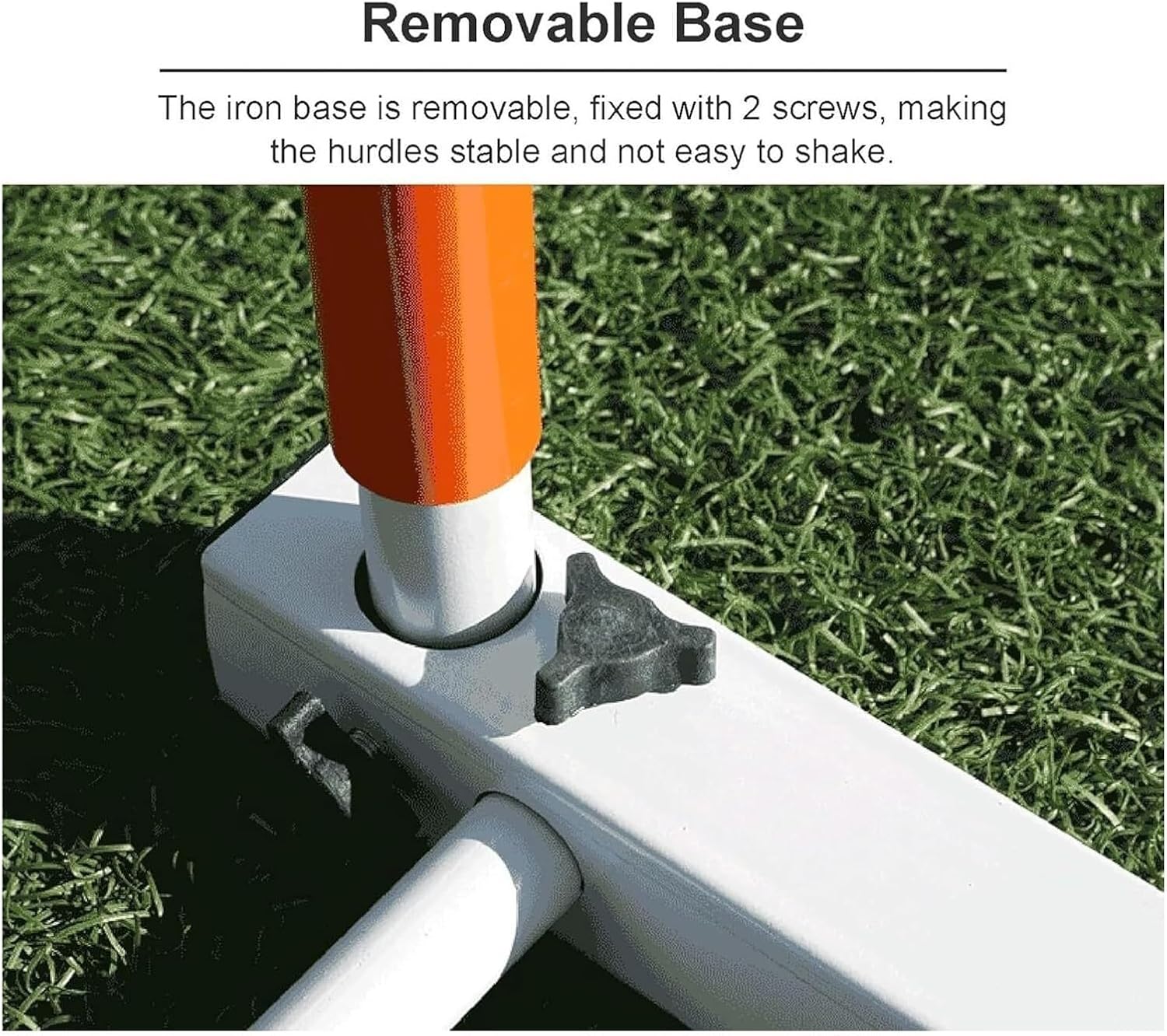 Adjustable Height Training Hurdle, Agility Soccer Training Hurdles Poles Set, 5 Height Adjustable Obstacles for Outdoor Workout