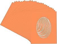 Vista 111 de CountryArtHouse Marco ovalado verde cazador de 5 x 7 pulgadas, sin ácidos, con núcleo blanco, corte biselado para fotos de 4 x 6, se adapta a marcos