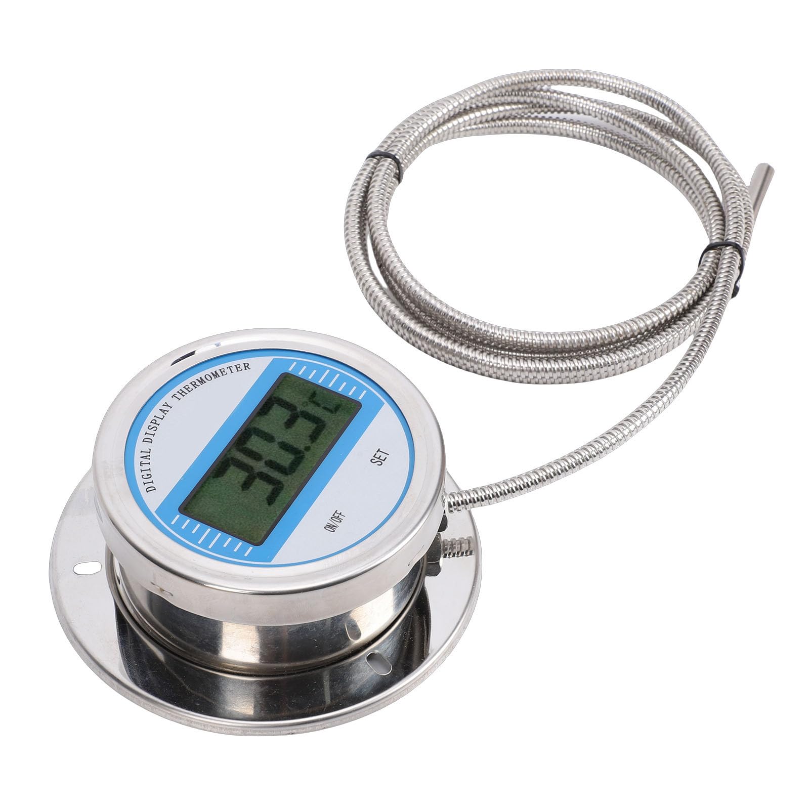 Generic Termometro Digitale Impermeabile in Acciaio Inossidabile con Sonda Lunga per Applicazioni Industriali e di Cucina, Misurazione di Precisione da -50 a 200 ℃