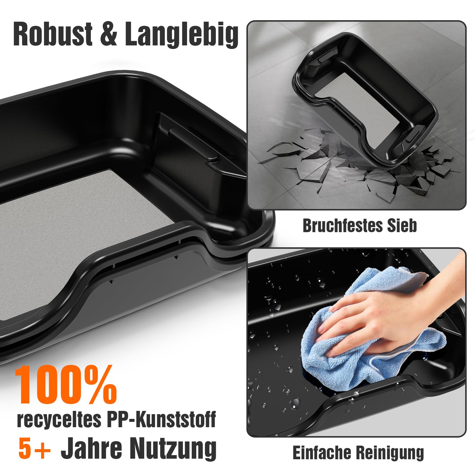 Magicbox Trim Bin Pro Set mit 150 Micron Pollensieb, Ergonomische Trimmschale & Trim Tray inkl. 2 Scheren, Lupe & Bürste, Ihr Professionelles Trim Bin für Kräuter