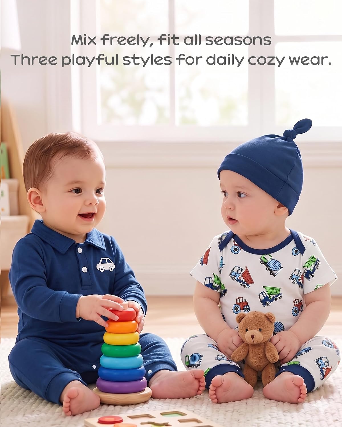 NZRVAWS Preemie Baby Boy Clothes Newborn Essentials Outfits Romper 10 PCS image 2