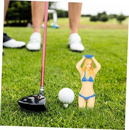 Miniatura 7 de Kisangel 6 unids Golf Girl Lady Tees Mujer Desnuda Camisetas de Golf de Plástico Golf Golf Spikes Pelota Colorido Bikini Regalos de Plástico Pelotas