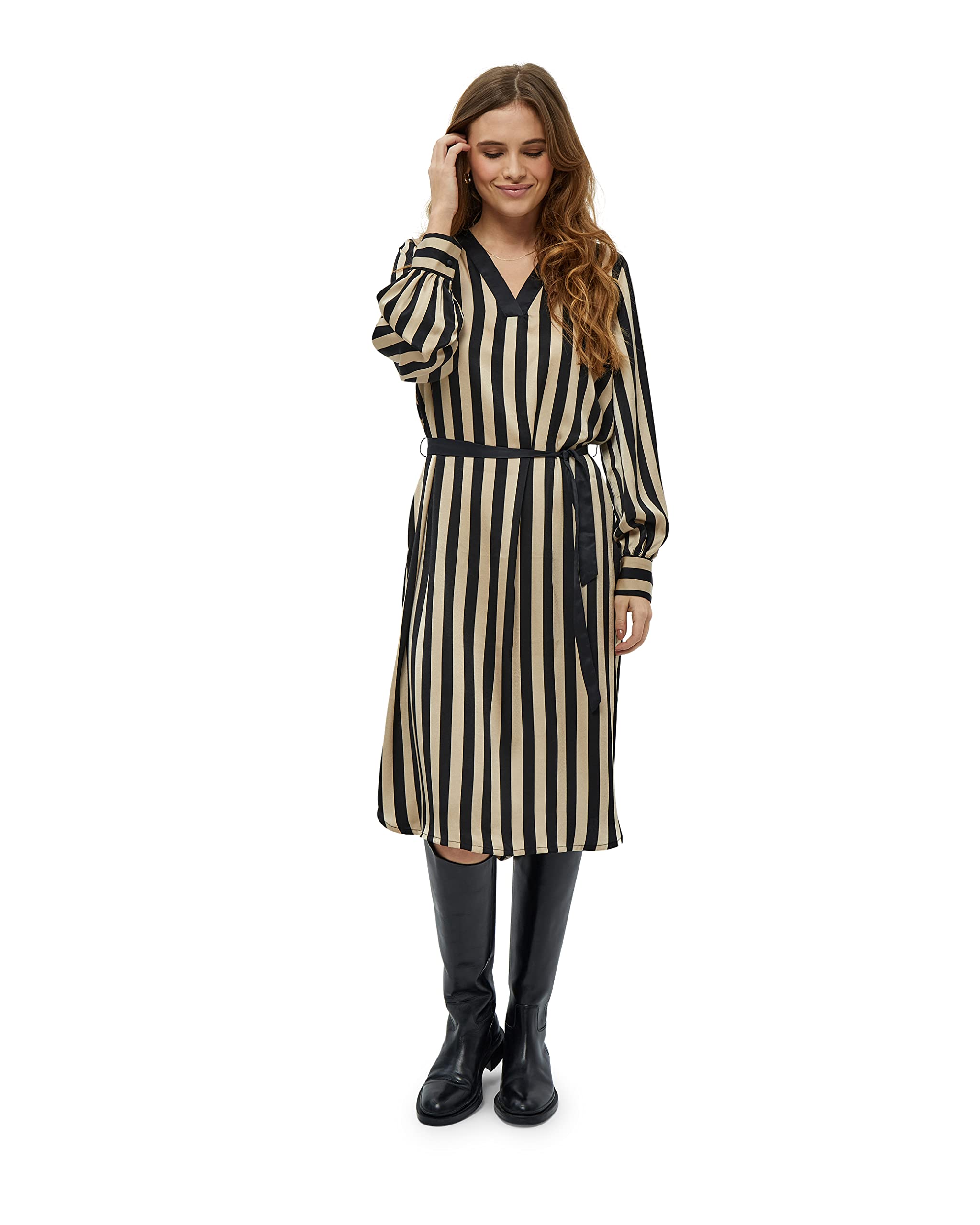 Peppercorn Women's Hessie Black UK | Autumn Dresses | Size L, 9000S-BLACK ST, L