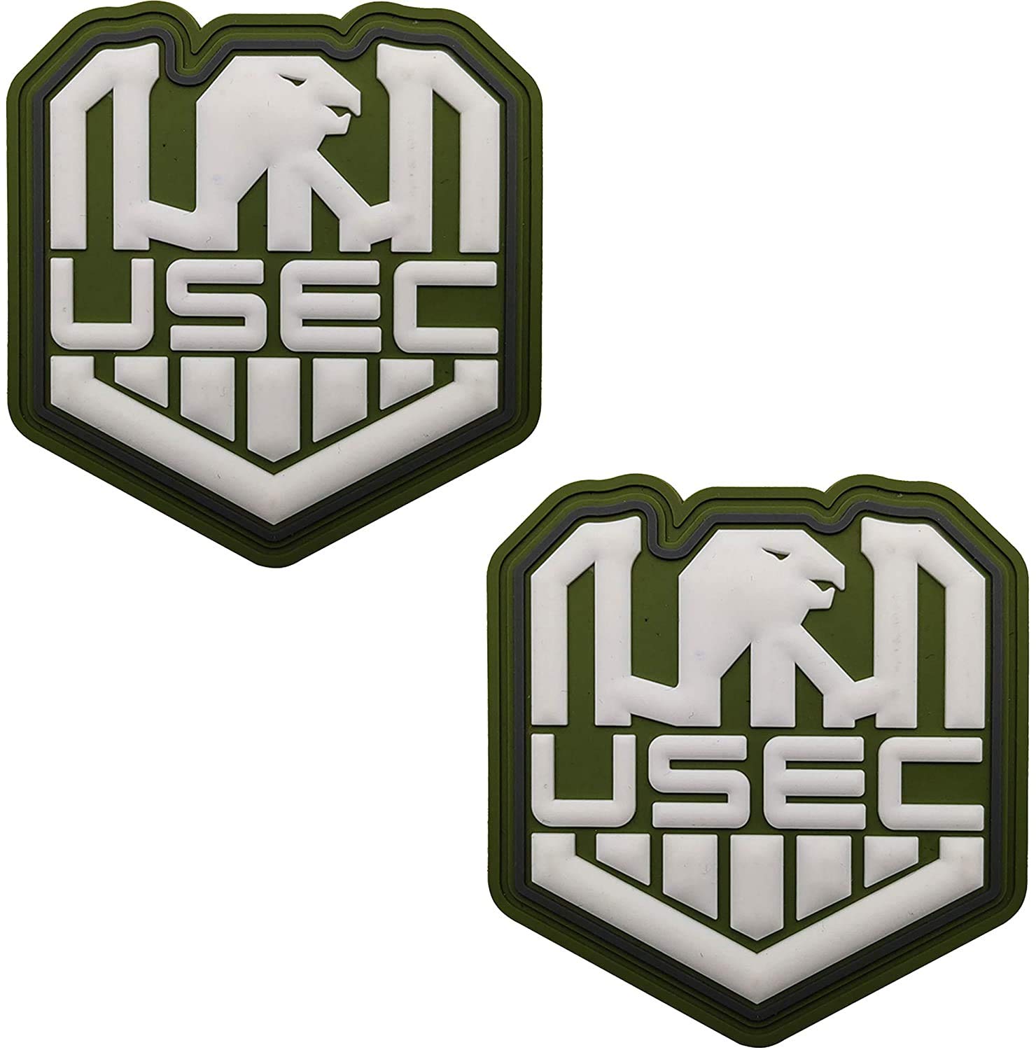 Glow Dark Russia Escape From Tarkov EFT Bear Paw USEC PVC Patches, Badges D' Emblème De Moral Militaire Tactique Décoration Drôle Appliques De Bricolage - Crochet De Fixation Et Support De Boucle