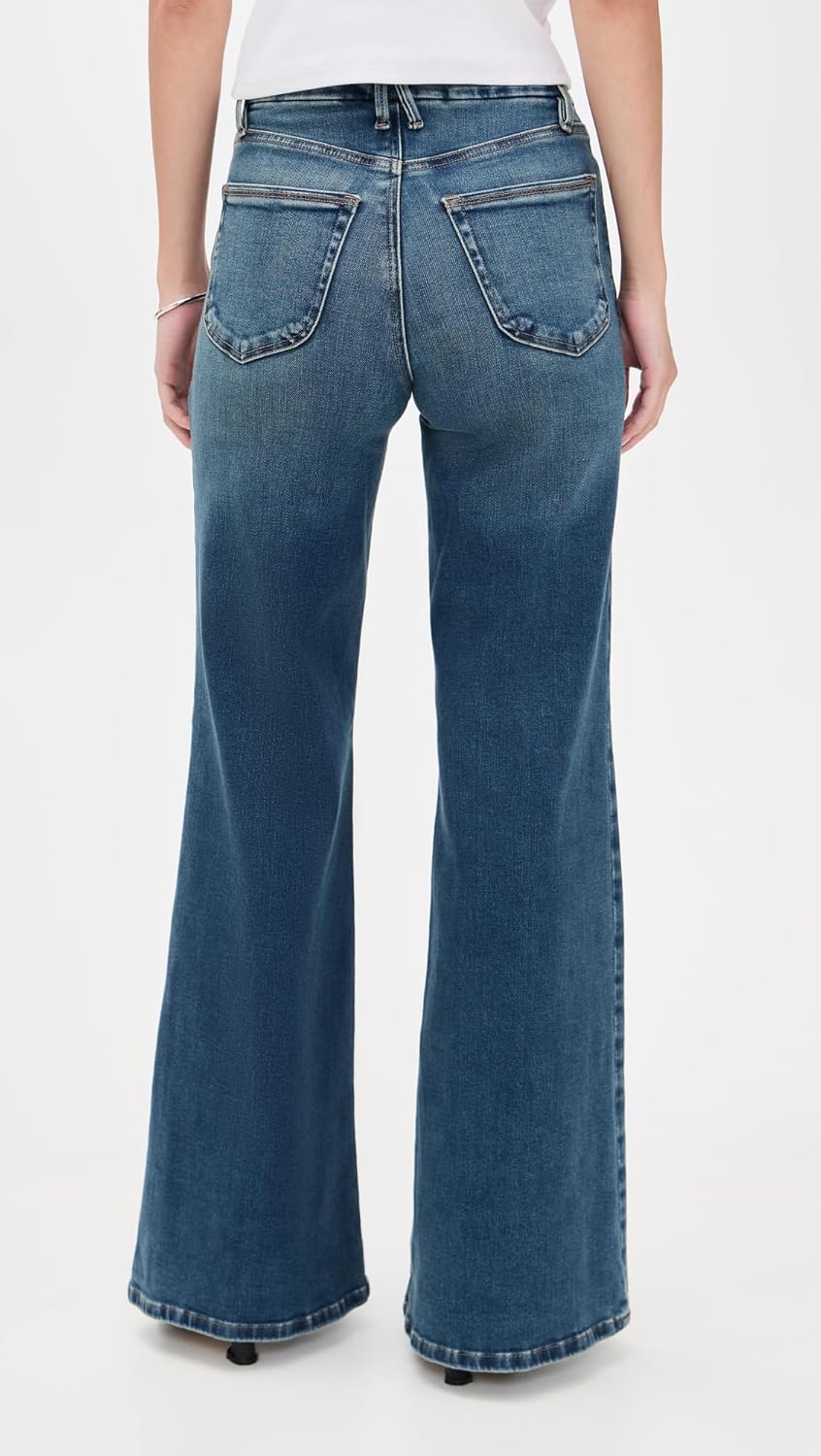 GOOD WAIST PALAZZO JEANS IN INDIGO977 BY GOOD AMERICAN - Image 3