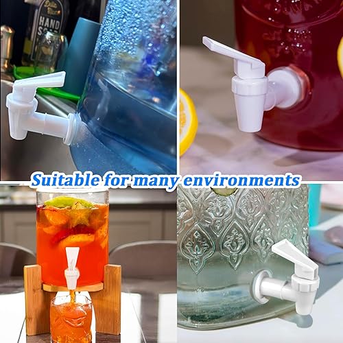 Vista 33 de Grifo enfriador de repuesto para botella de agua, juego de grifos dispensador de agua, boquilla de plástico sin BPA, palanca de bebida de agua