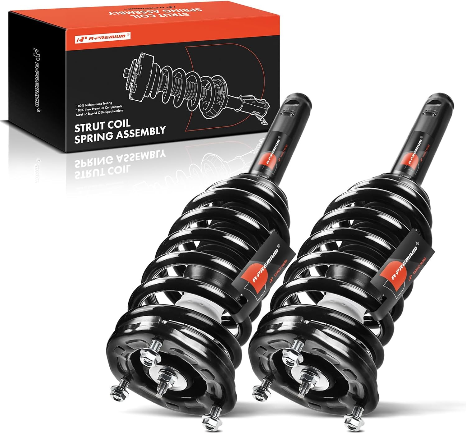 A-Premium Front Complete Strut & Coil Spring Assembly Compatible with Kia Amanti 2004 2005 2006, 2-PC Set