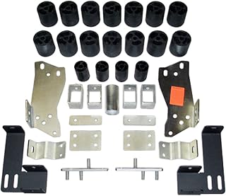 Chevy/GMC Silverado/Sierra 1500/2500 Gas 2WD and 4WD Std/Ext/Crew Cab (Non-HD) 3" Body Lift Kit, fits 1999 to 2002, PA10053, Made in America