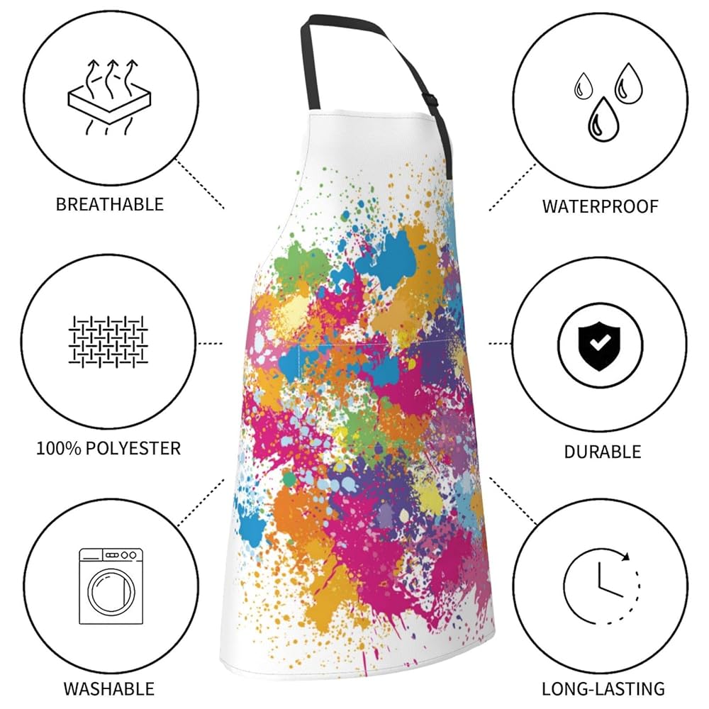 Amazon.com: SHAPTOY Painting Artist Apron with 2 Pockets
