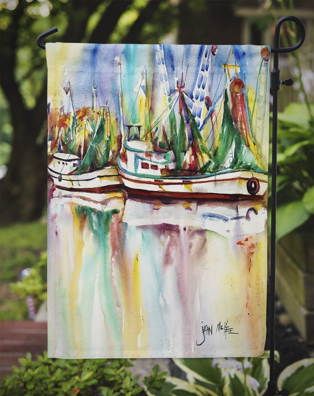 Caroline's Treasures Toile Avec Drapeau De Crevettes - Taille