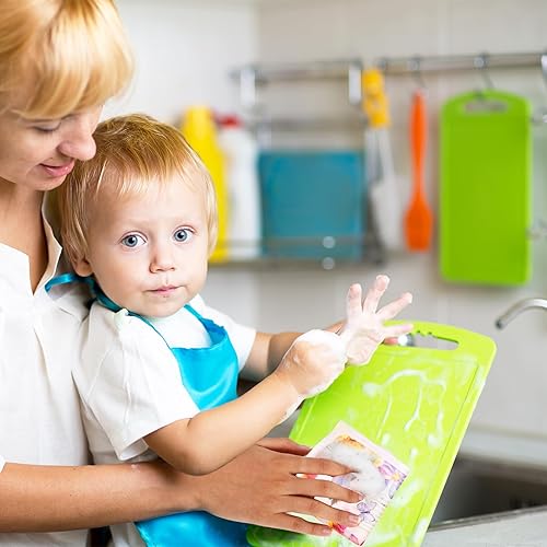 Miniatura 6 de Nitial 6 paños de cocina suecos con diseño floral de pájaros, reutilizables, absorbentes y de secado rápido, paños de limpieza para cocina, pájaros,