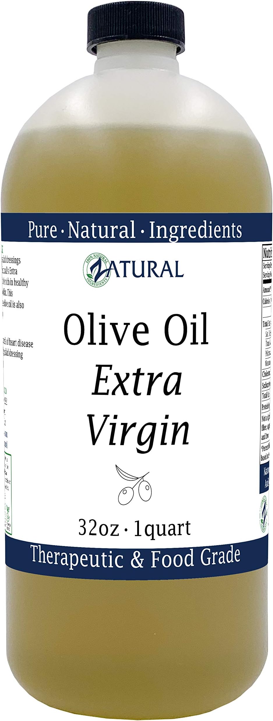 Extra Virgin Olive Oil - 100% Pure - (32 Ounce)