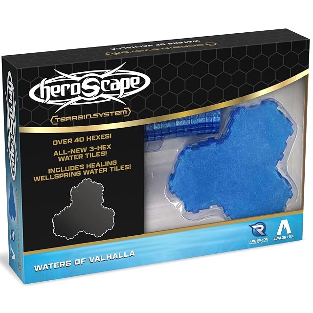 Renegade Game Studios Heroscape: Waters of Valhalla Terrain Expansion, Juego de miniaturas estratégico