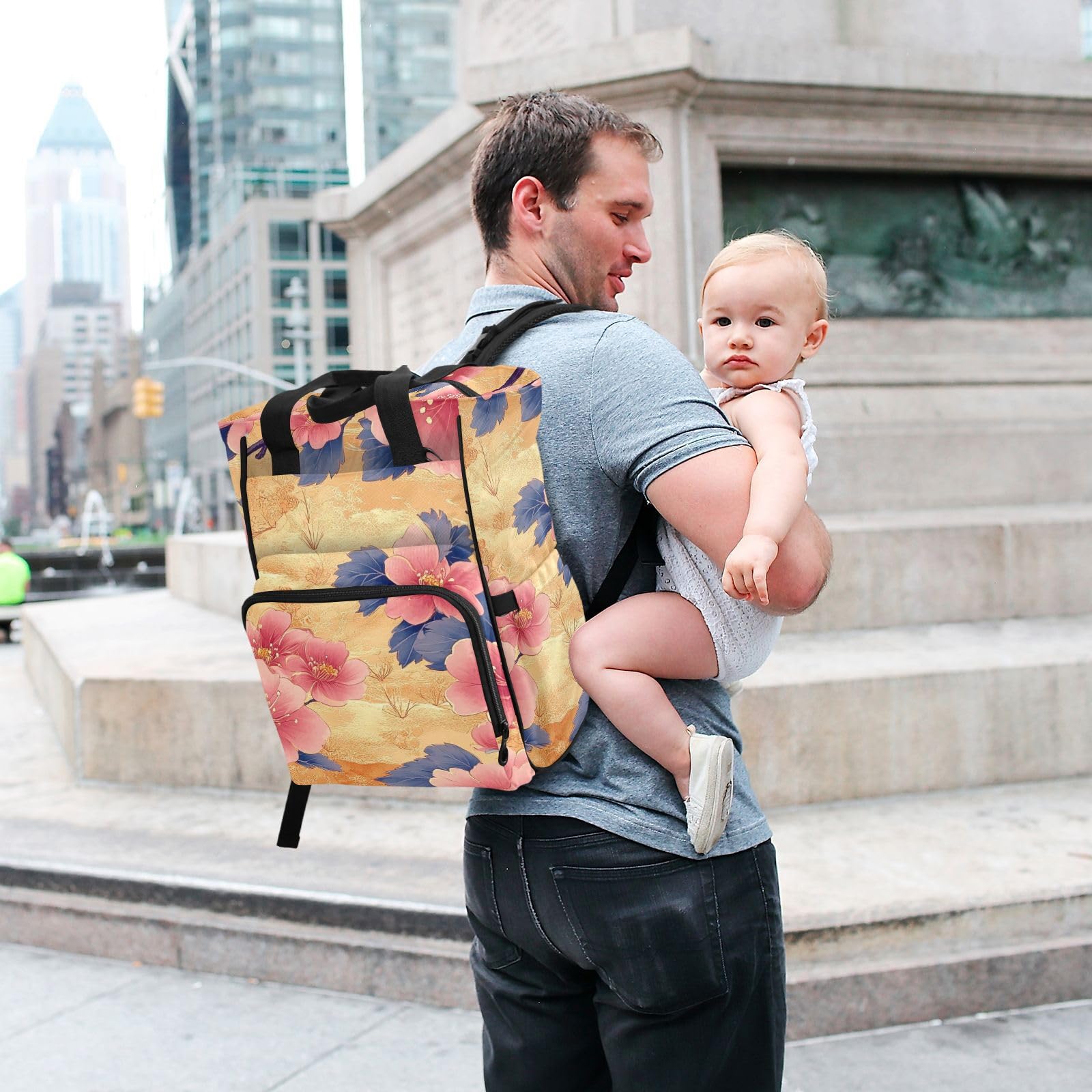 Borse Per Pannolini Per Bambina Bambino Primavera Safari Fiori
