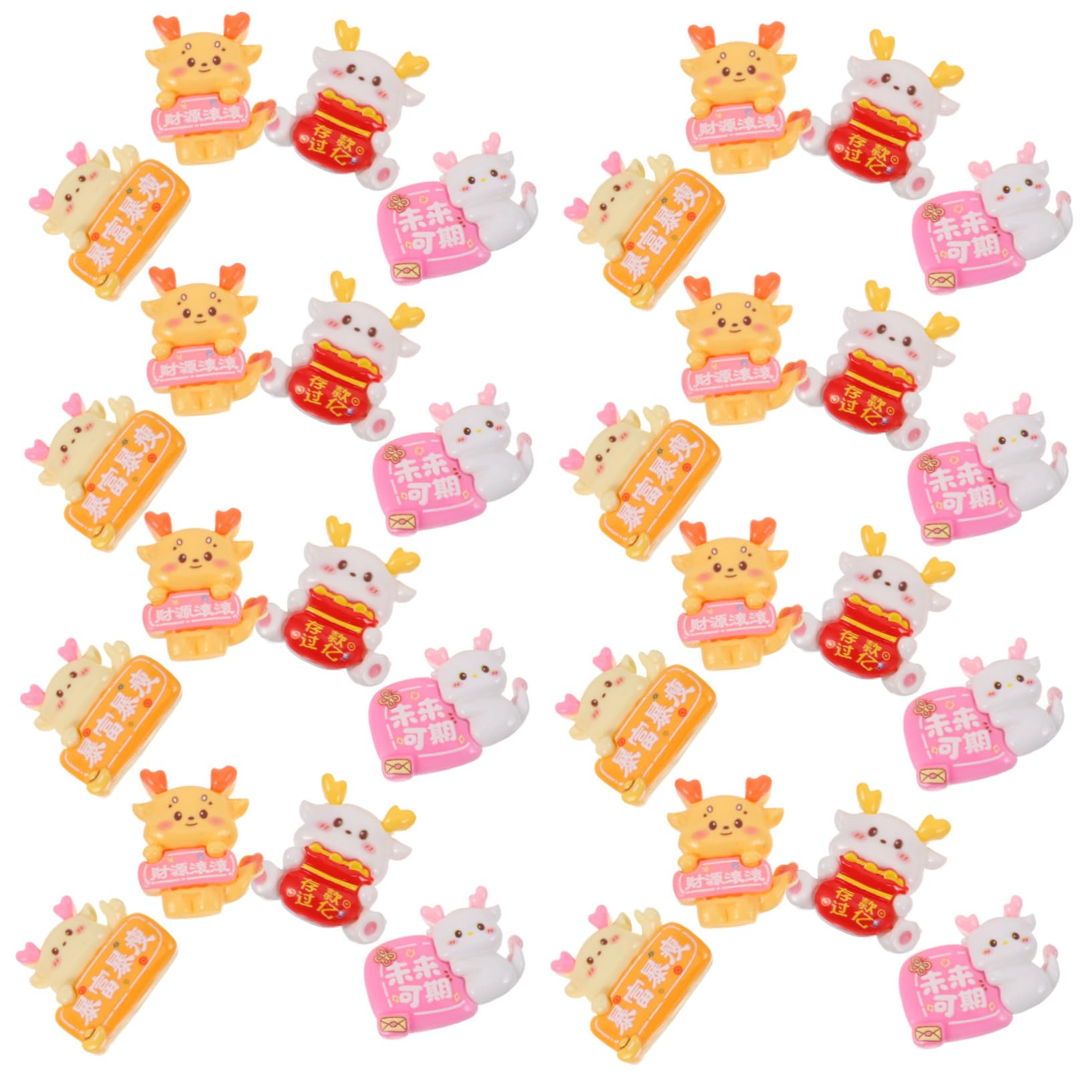 SEWACC 160pièces Charms Résine De Dragon Pour Pendentifs Décoratifs Pour Bijoux Étuis De Téléphone Et Accessoires Variés