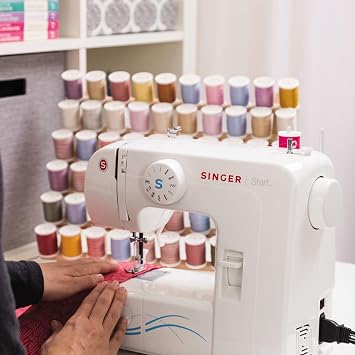 SINGER Start 1304 Portable Sewing Machine | Lightweight, Beginner-Friendly with 57 Stitch Applications, Automatic Bobbin Winding & 4-Step Buttonhole | Includes Accessory Kit