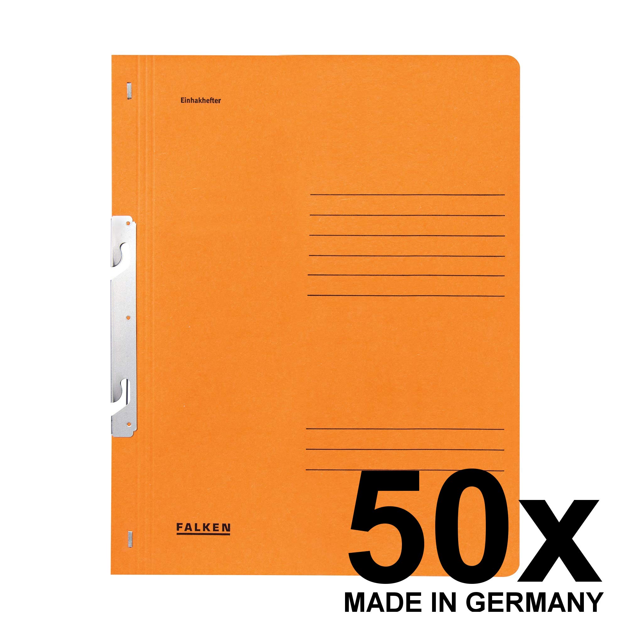 Falken pendular cartella sospesa a realizzata in cartone riciclato Raccoglitore da ufficio senza punzonatura ad intaglio orange
