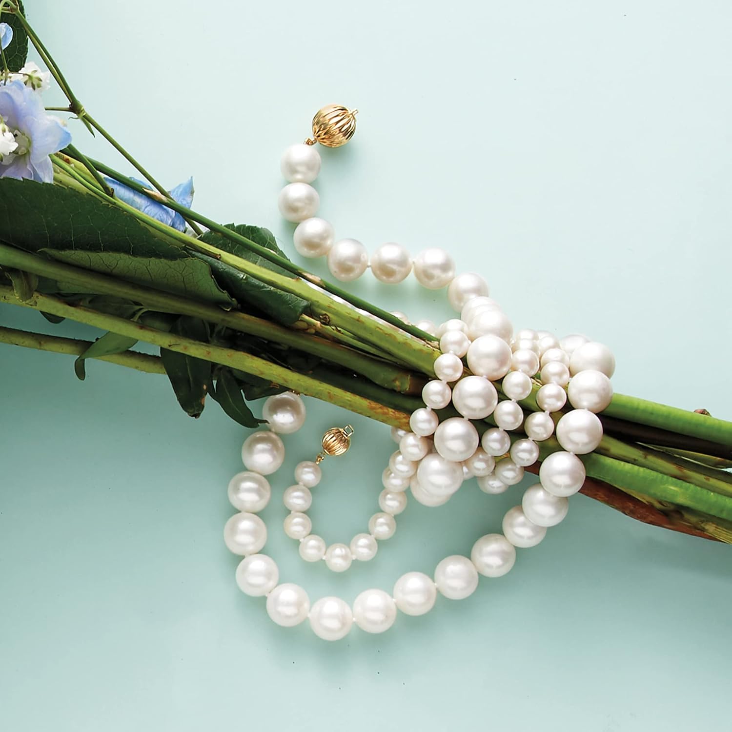 Ross-Simons 11-12mm Cultured Pearl Necklace With 14kt Yellow Gold