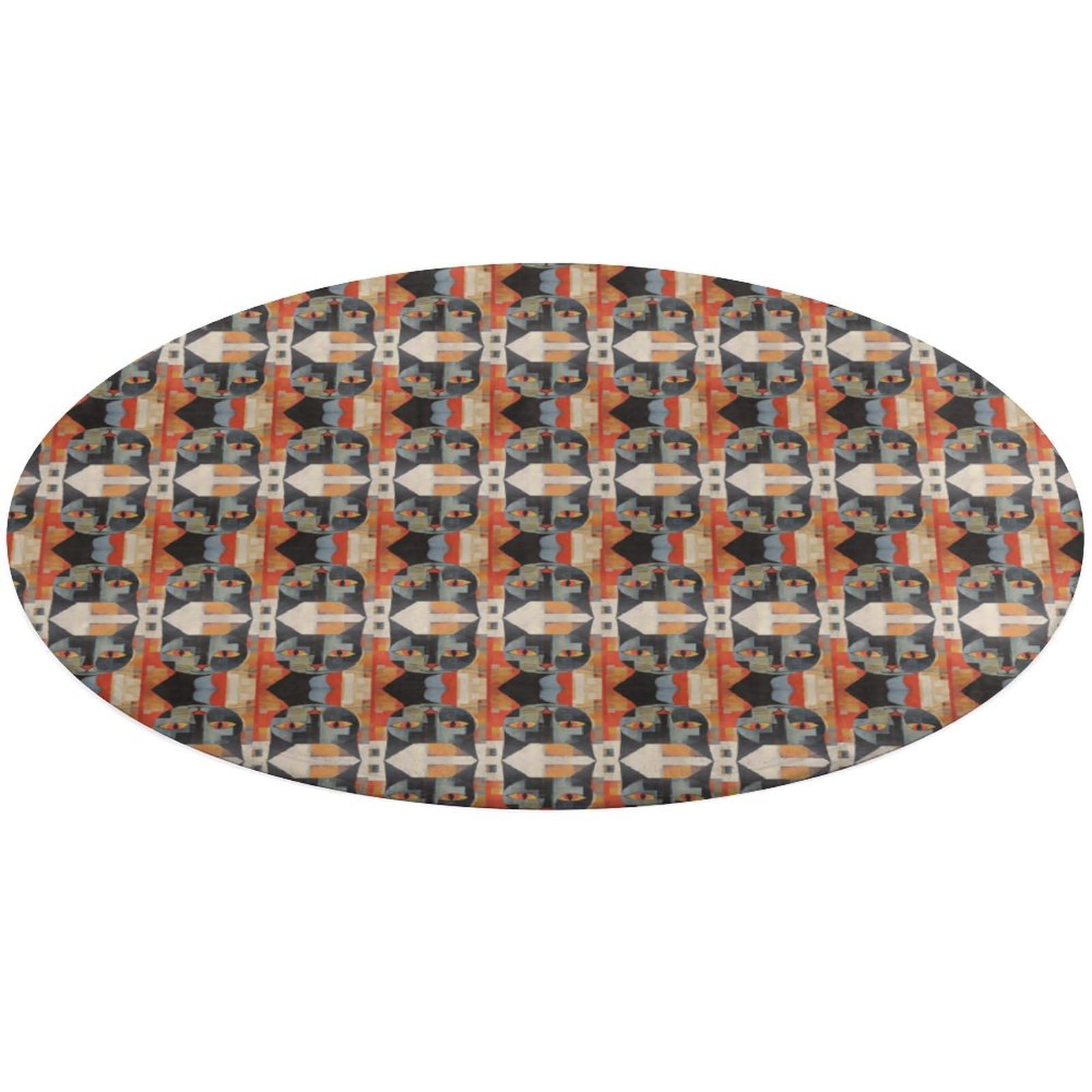 Alfombra lavable antideslizante pequeña con diseño de ojos para baño