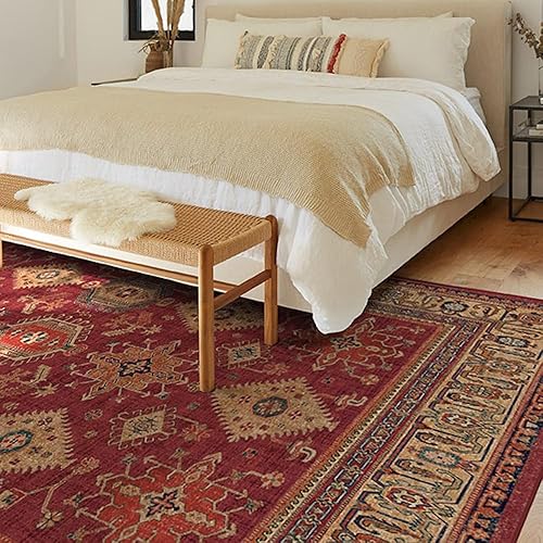 Miniatura 2 de RUGGABLE Cambria Alfombra lavable, perfecta alfombra vintage para sala de estar, dormitorio, cocina, apta para mascotas y niños, resistente a las