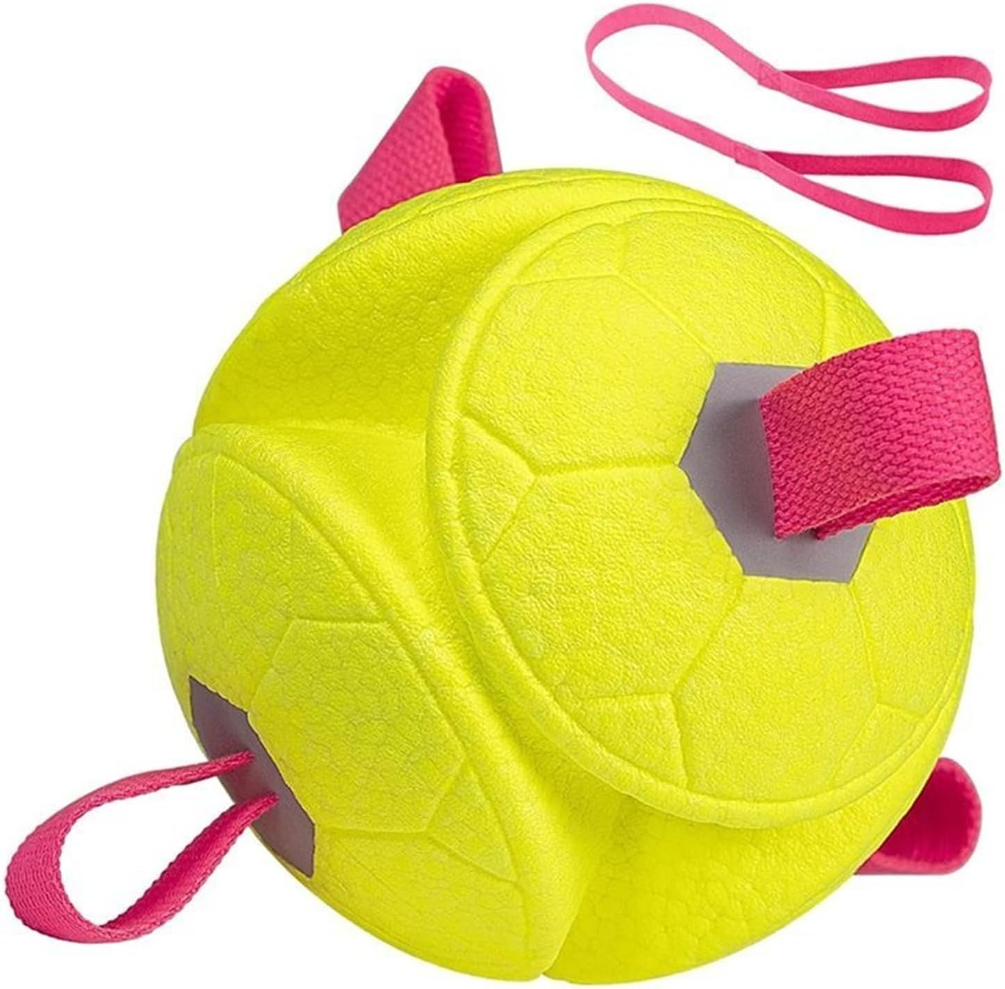 Compatible for Dog Soccer Chew with Rope Interactive Fetch Ball Puppy Pet Tug-of-War Training