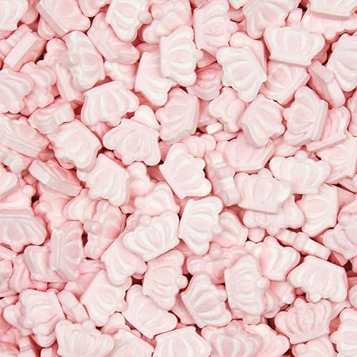 Krazy Sprinkles - Corona de princesa rosa con forma de corona (12 taza y 1 tarro)  Gránulos brillantes para eventos memorables, hornear y decorar