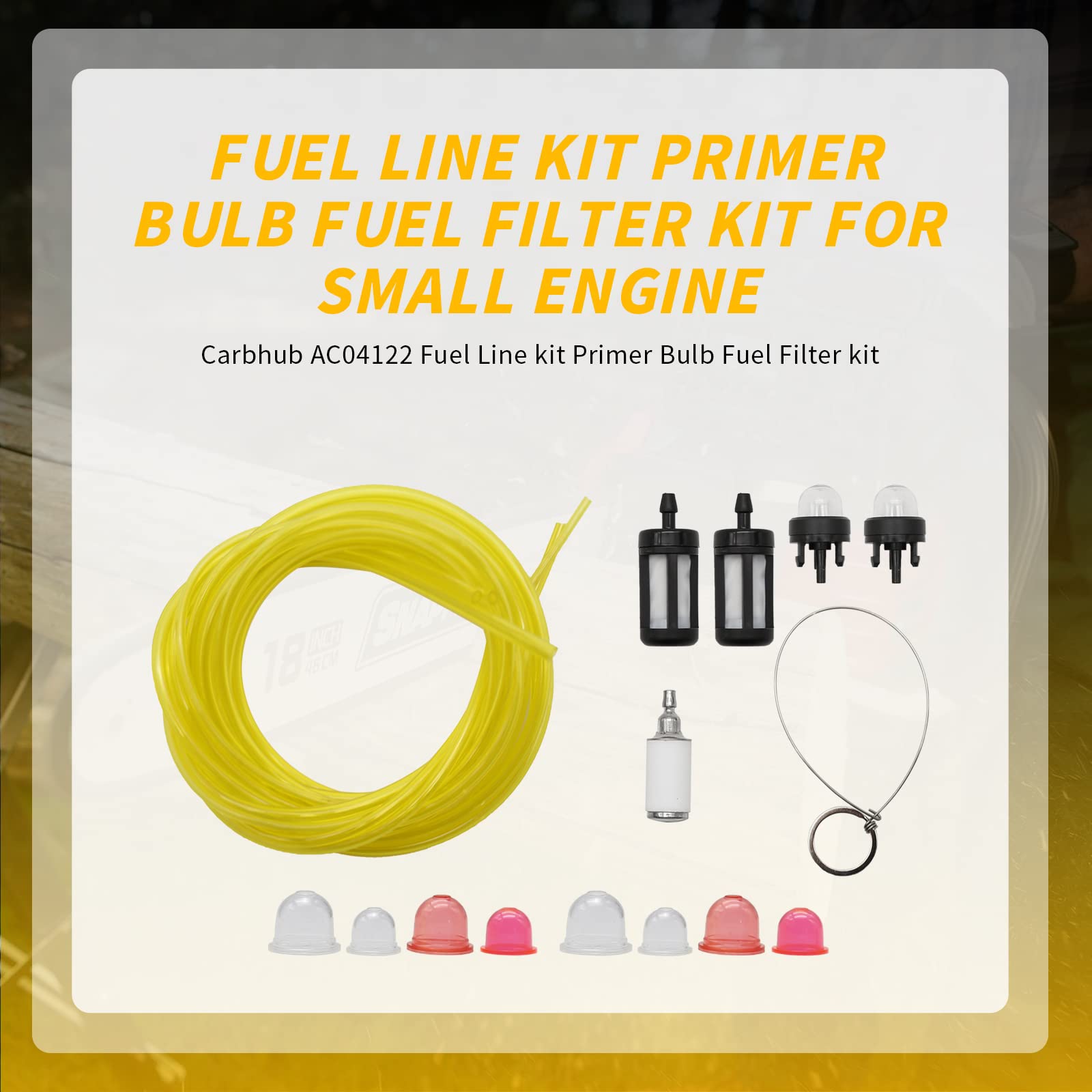 KIT SISTEMA CARBURANTE efficiente per Weedeater 1E34F 1E36F TU26 TL26