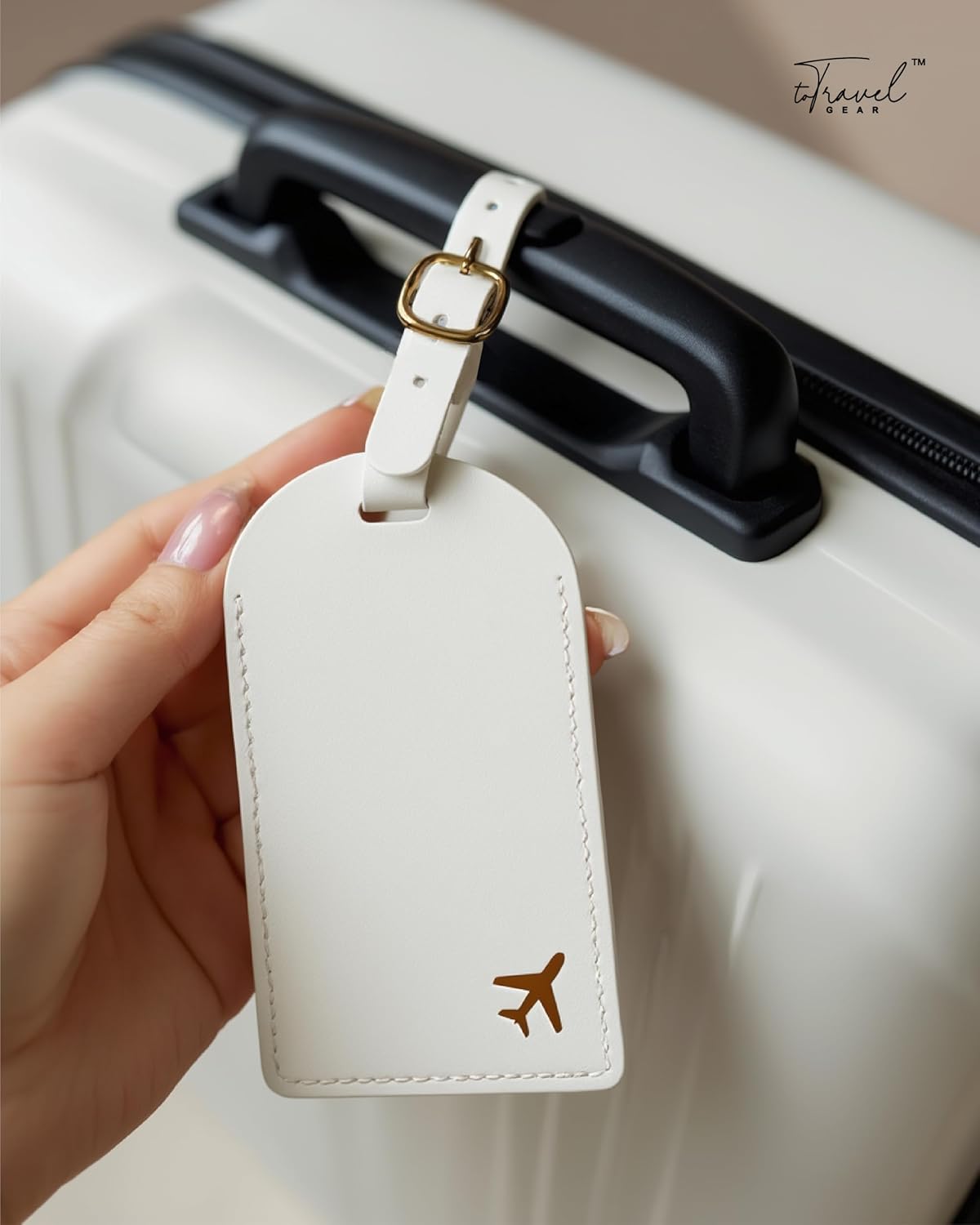 Luggage Tags for Suitcases, PU Leather Travel Tags for Luggage image 5