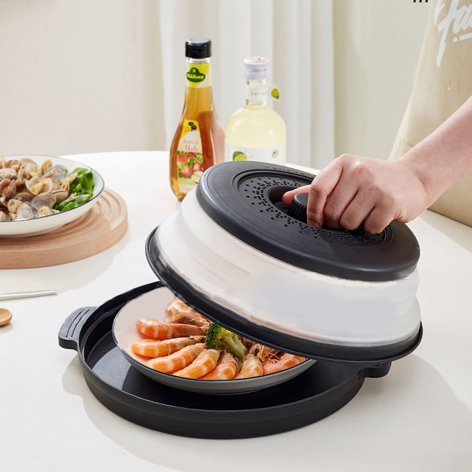 Copertura Per Microonde Pieghevole - Coperchio Antischizzi Senza BPA, Multiuso