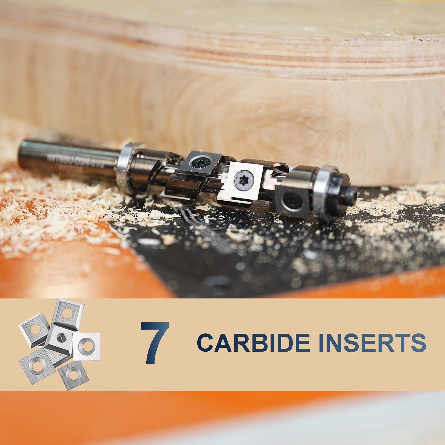 SpeTool 2 Frese Elicoidali da 6 mm, Codolo Upcut, Lunghezza di Taglio 24 mm, 2 Flauti CNC per Scanalature, Legno