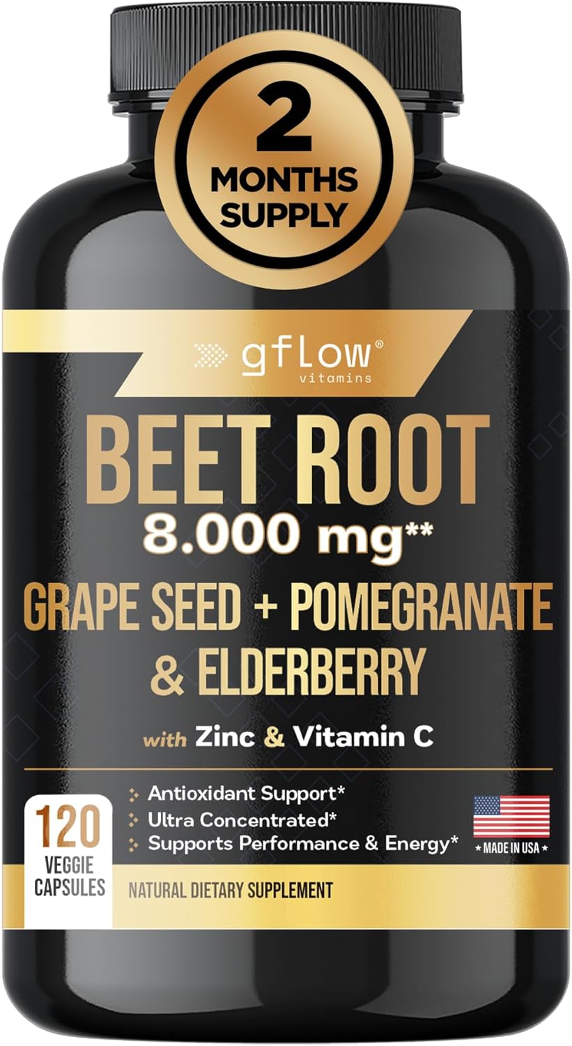 Beet Root Powder Capsules 8000mg High concentrated formula