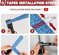 Vista 3 de SAPLIZE Cintas de Envolvimiento para Grip de Golf, Paquete de 3 o 15 Cintas de Sobregrip de PU Adhesivas, Nueva Solución de Regripping para Grips