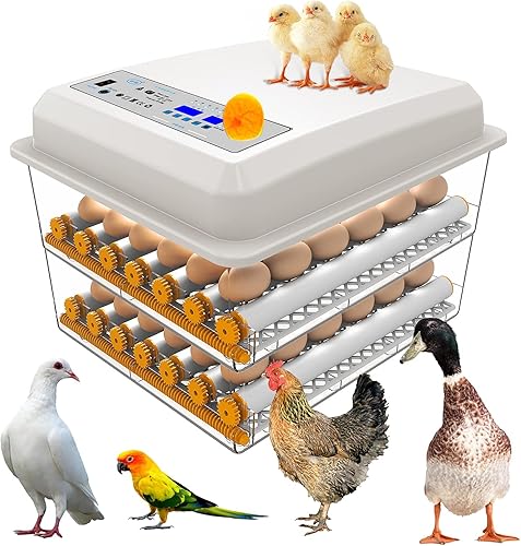 Incubadora totalmente automática 90-120, girador automático de huevos, con control de humedad y temperatura, incubadoras para incubar huevos,