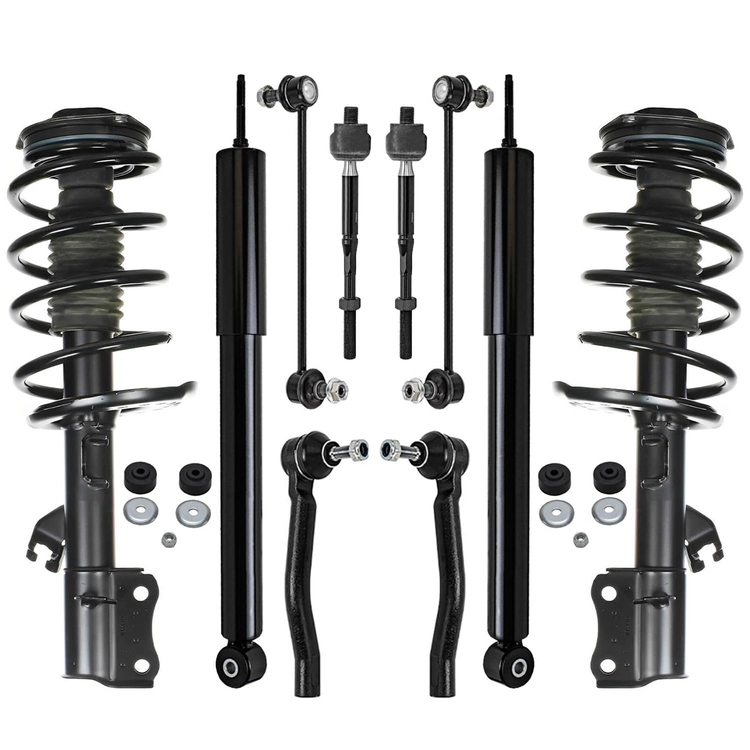 Detroit Axle - 10pc Suspension Kit For 2014-2016 Nissan Sentra