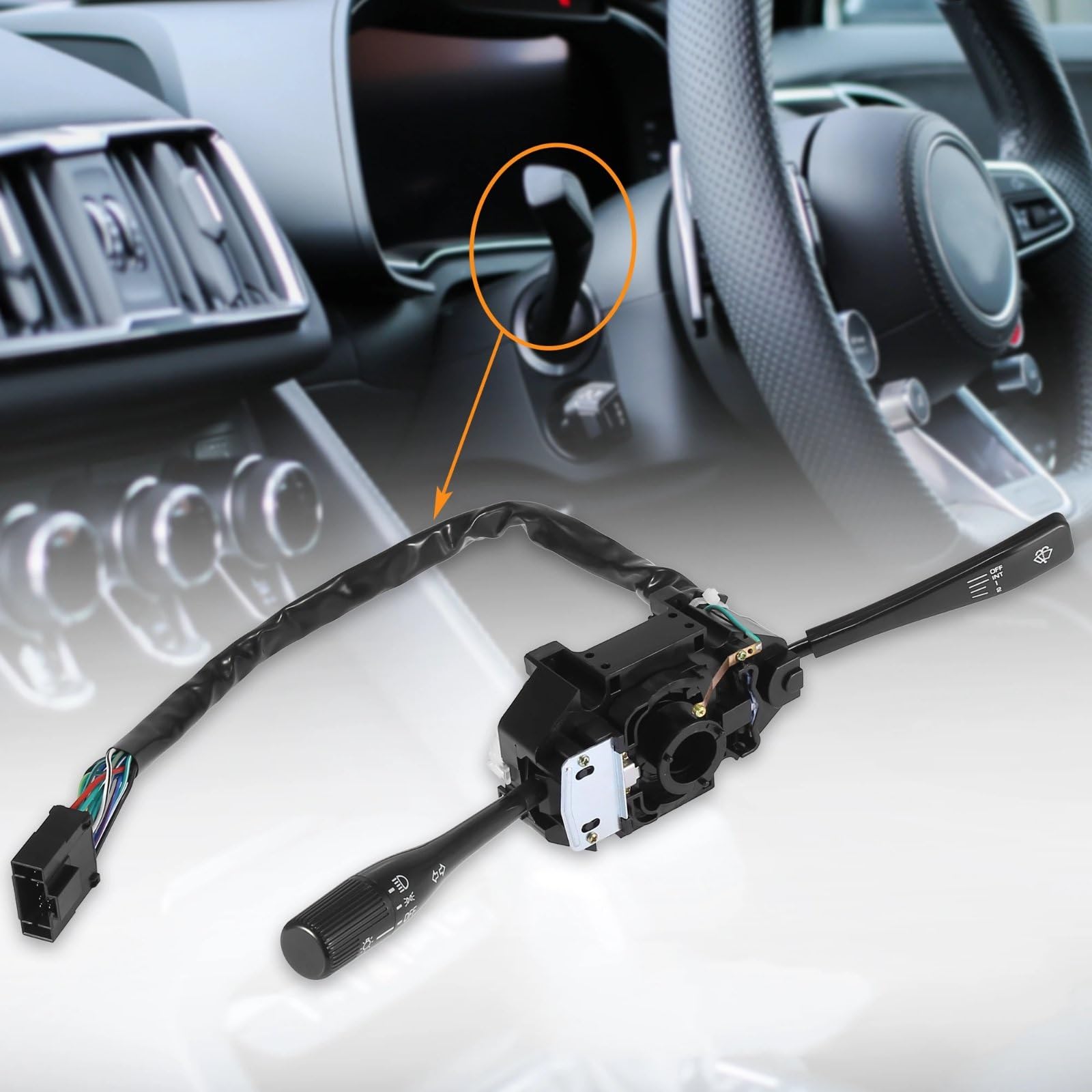 piezas de automóvil Compatible Con Mitsubishi Para L300 1987-1994 Para L200 1994-1997 Interruptor De Señal De Giro Para Automóvil Interruptores Combinados Multifunción Mb571632