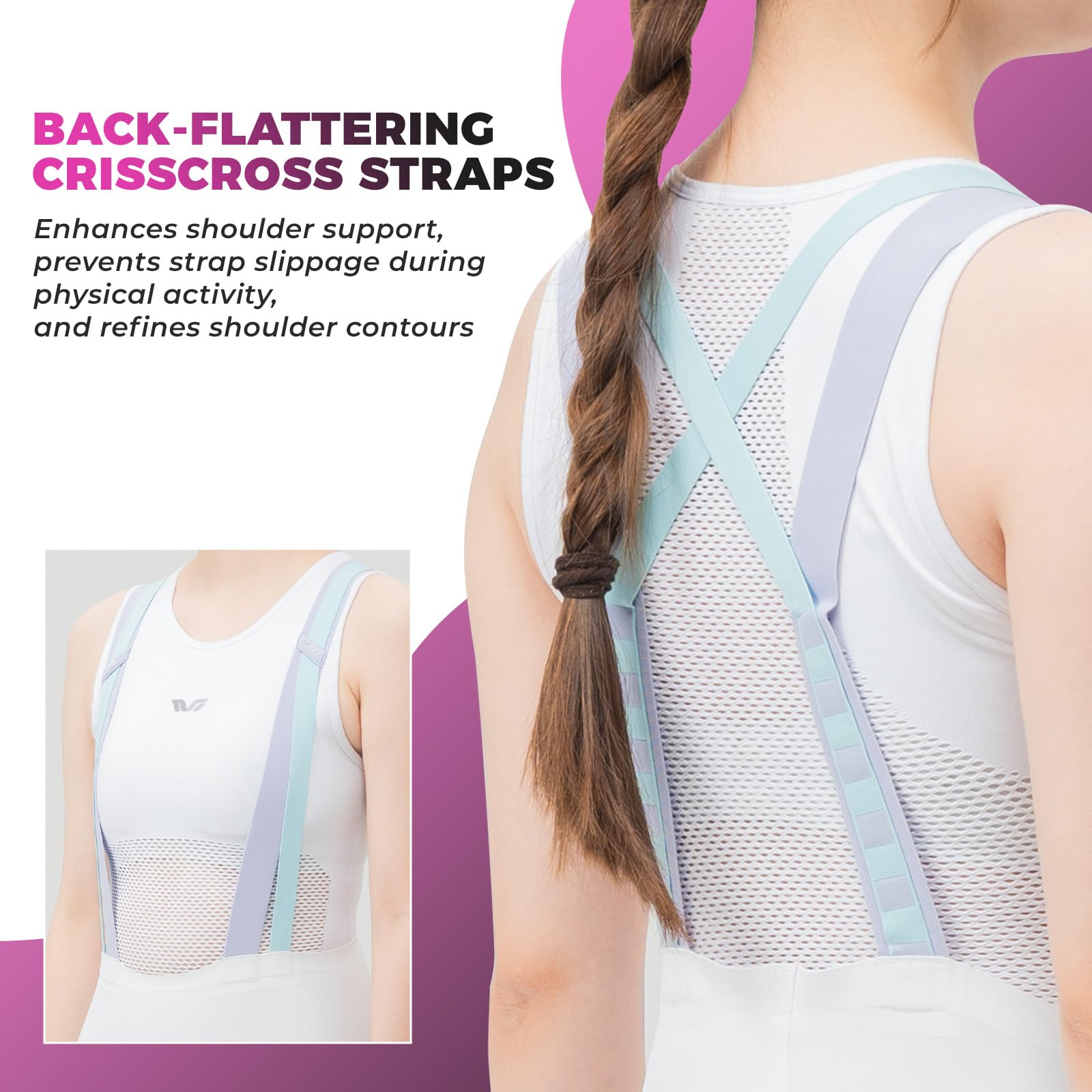 ROCKBROS TVI Culotte Ciclismo Mujer con Tirantes Verano Primavera, Pantalones Cortos Profesional para Bicicleta Carretera Montaña