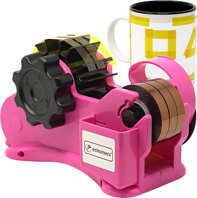 echomerx Pink Heat Tape Dispenser Sublimation Tape Dispenser to PreCut Heat