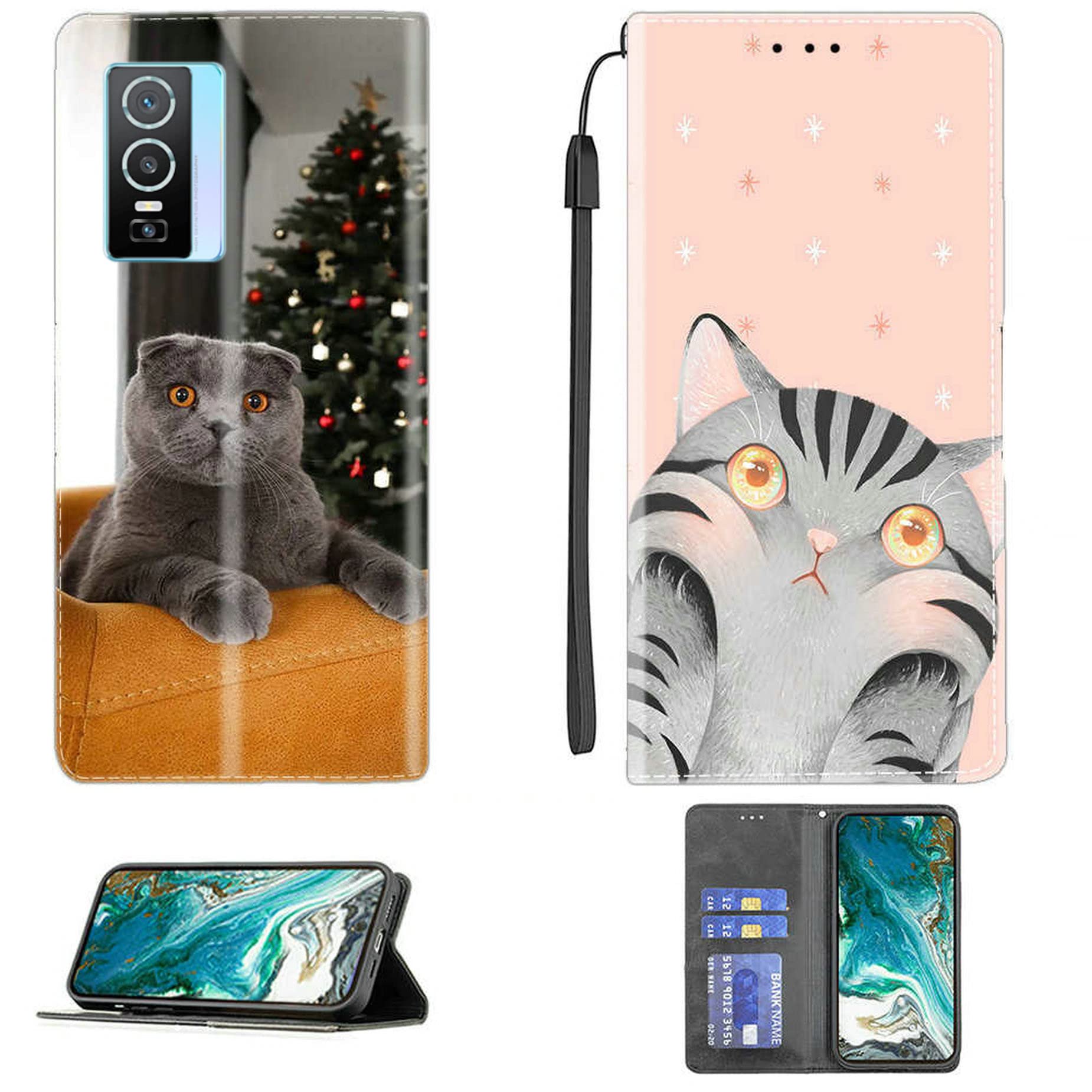 Custodia Vivo Y76 5G / Y76s 5G DESSEN - Con Anello Magnetico, Cover